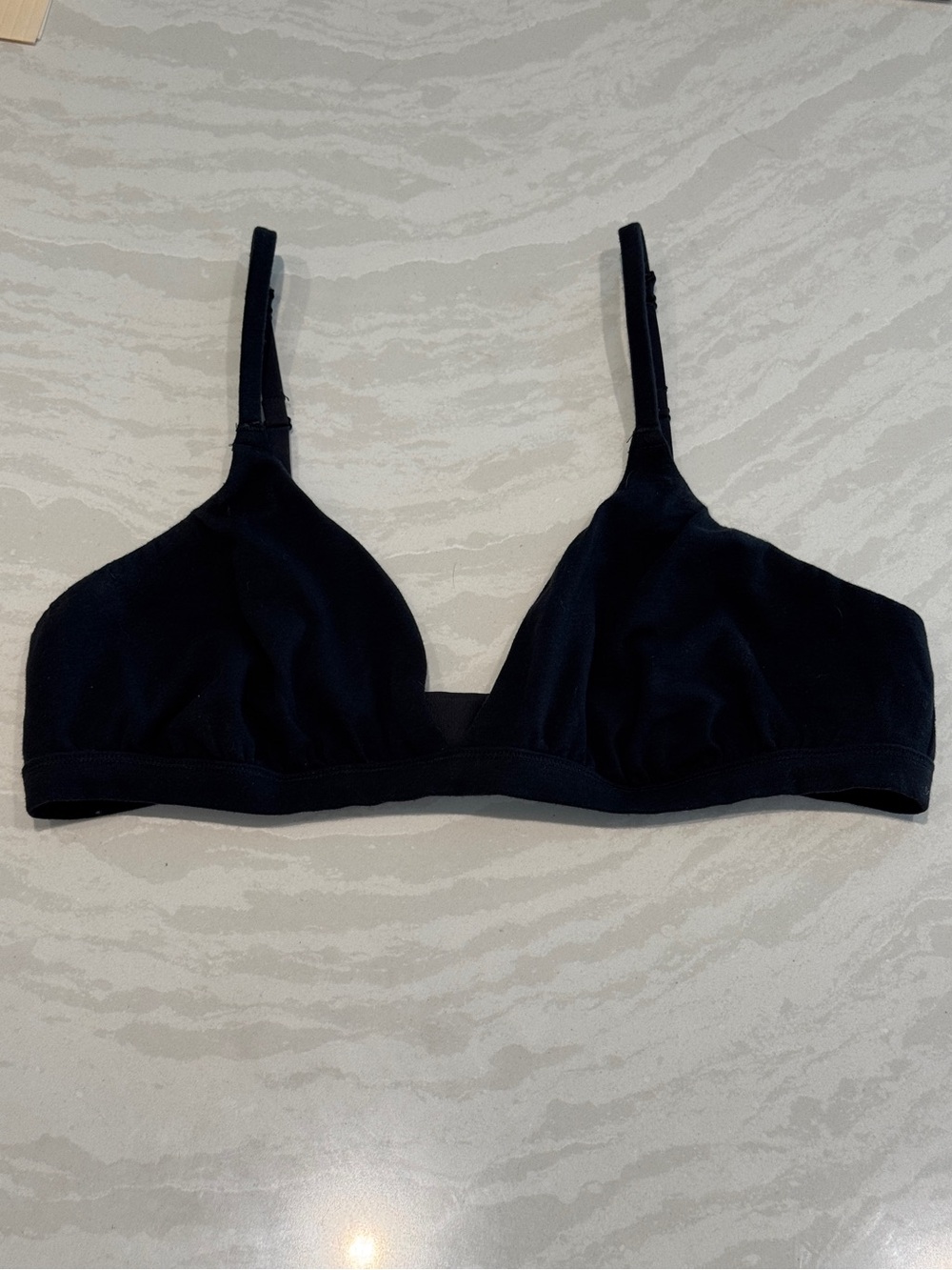 SKIMS Black Soft Triangle Bralette